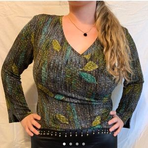 Long sleeve floral shirt